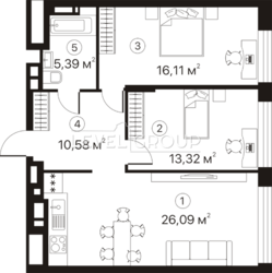 2-кімнатна квартира в ЖК «Теракотта» фото 10 2-кімнатна квартира в ЖК «Теракотта» фото 10
