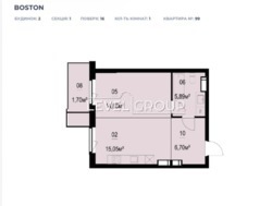 1кімнатна квартира, ЖК Boston. Пр.Степана Бандери фото 2 1кімнатна квартира, ЖК Boston. Пр.Степана Бандери фото 2