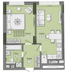 Переуступка 1-к квартира 47 м² 4 пов. ЖК Метрополіс м. Теремки Республіка фото 2 Переуступка 1-к квартира 47 м² 4 пов. ЖК Метрополіс м. Теремки Республіка фото 2