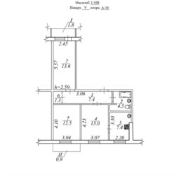 3-����. 62.4 �.�� ���. ������������ ���� 22