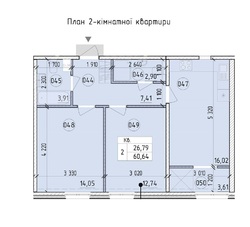 Продається 2к квартира в ЖК Нова Англія, буд. Лінкольн, зданий! фото 2 Продається 2к квартира в ЖК Нова Англія, буд. Лінкольн, зданий! фото 2