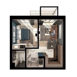 Продаж однокімнатної квартири в клубному будинку Illinsky House на Подолі фото 2 Продаж однокімнатної квартири в клубному будинку Illinsky House на Подолі фото 2