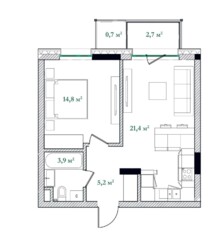 Продаж однокімнатної квартири в клубному будинку Illinsky House на Подолі фото 3 Продаж однокімнатної квартири в клубному будинку Illinsky House на Подолі фото 3