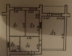 Простора 2-кімнатна квартира на Армійській фото 9 Простора 2-кімнатна квартира на Армійській фото 9