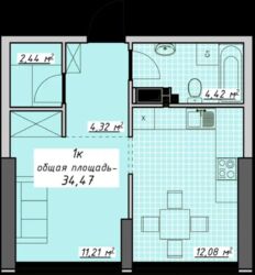 Продається однокімнатна квартира в ЖК 'Атмосфера' фото 2 Продається однокімнатна квартира в ЖК 'Атмосфера' фото 2