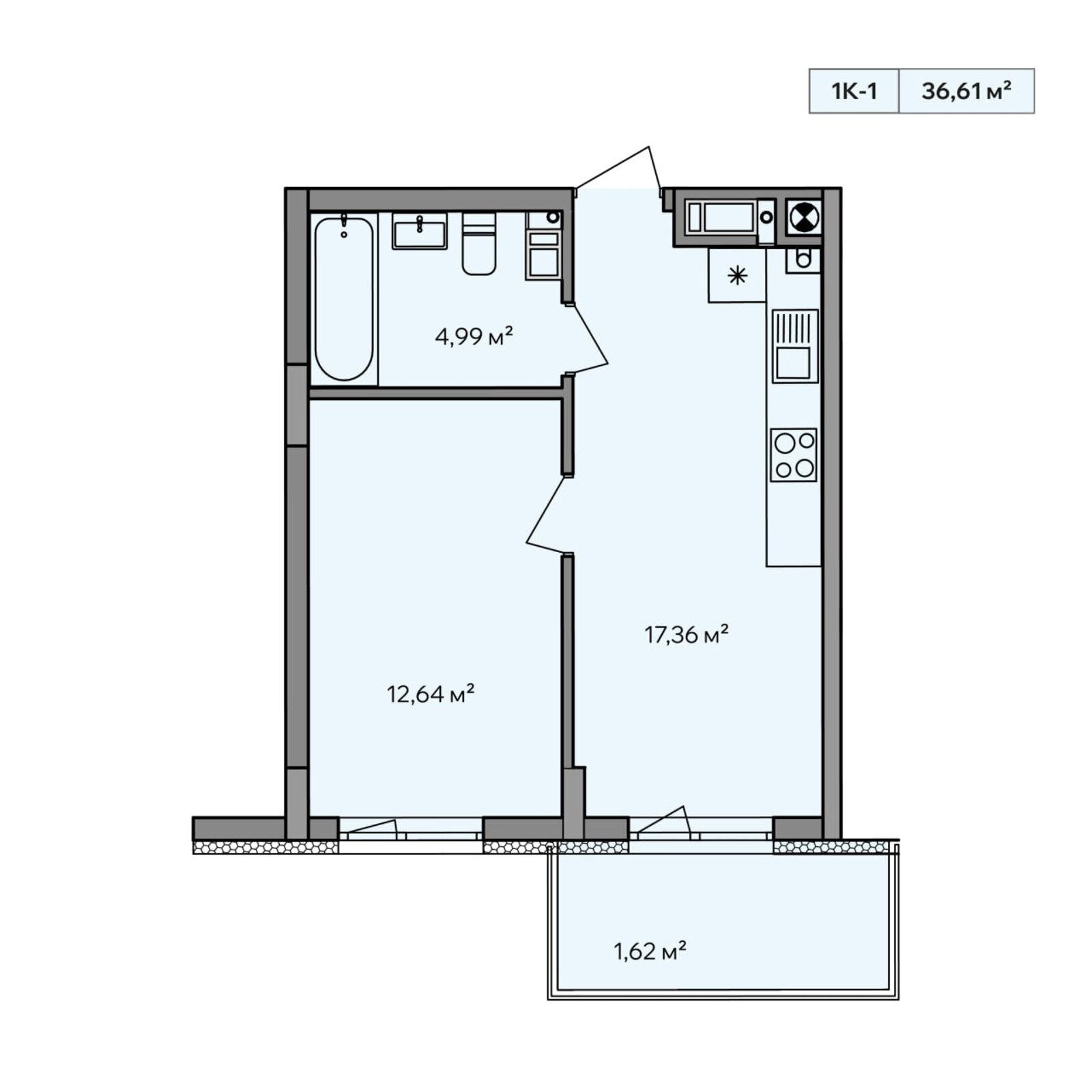 Продаж 1 кімнатної квартри. Ужгород. фото 1 Продаж 1 кімнатної квартри. Ужгород. фото 1