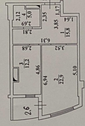 Велика 1-кімнатна квартира в жк «Одісей». фото 10 Велика 1-кімнатна квартира в жк «Одісей». фото 10