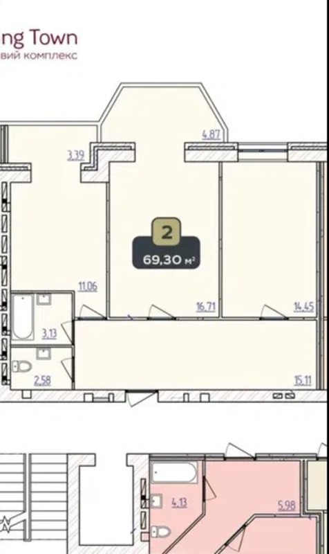 Продаж 2-х кімнатної квартири фото 1 Продаж 2-х кімнатної квартири фото 1