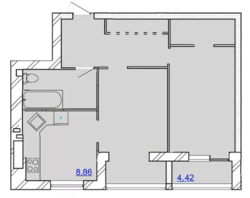 Продаж двокімнатної квартири у новобудові! фото 4 Продаж двокімнатної квартири у новобудові! фото 4