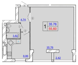 Продаж двокімнатної квартири у новобудові! фото 2 Продаж двокімнатної квартири у новобудові! фото 2