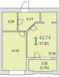 Продаж квартини на Озерній, забудовник Рауш фото 4 Продаж квартини на Озерній, забудовник Рауш фото 4
