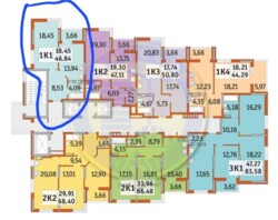 1-к кв.47 кв.м. з панорамними вікнами ЖК Отрада. фото 4 1-к кв.47 кв.м. з панорамними вікнами ЖК Отрада. фото 4