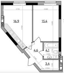 Продаж 1к квартири ЖК Poetica фото 13 Продаж 1к квартири ЖК Poetica фото 13