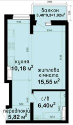 1 к. СТУДИЯ жк Авеню 42 фото 1 1 к. СТУДИЯ жк Авеню 42 фото 1