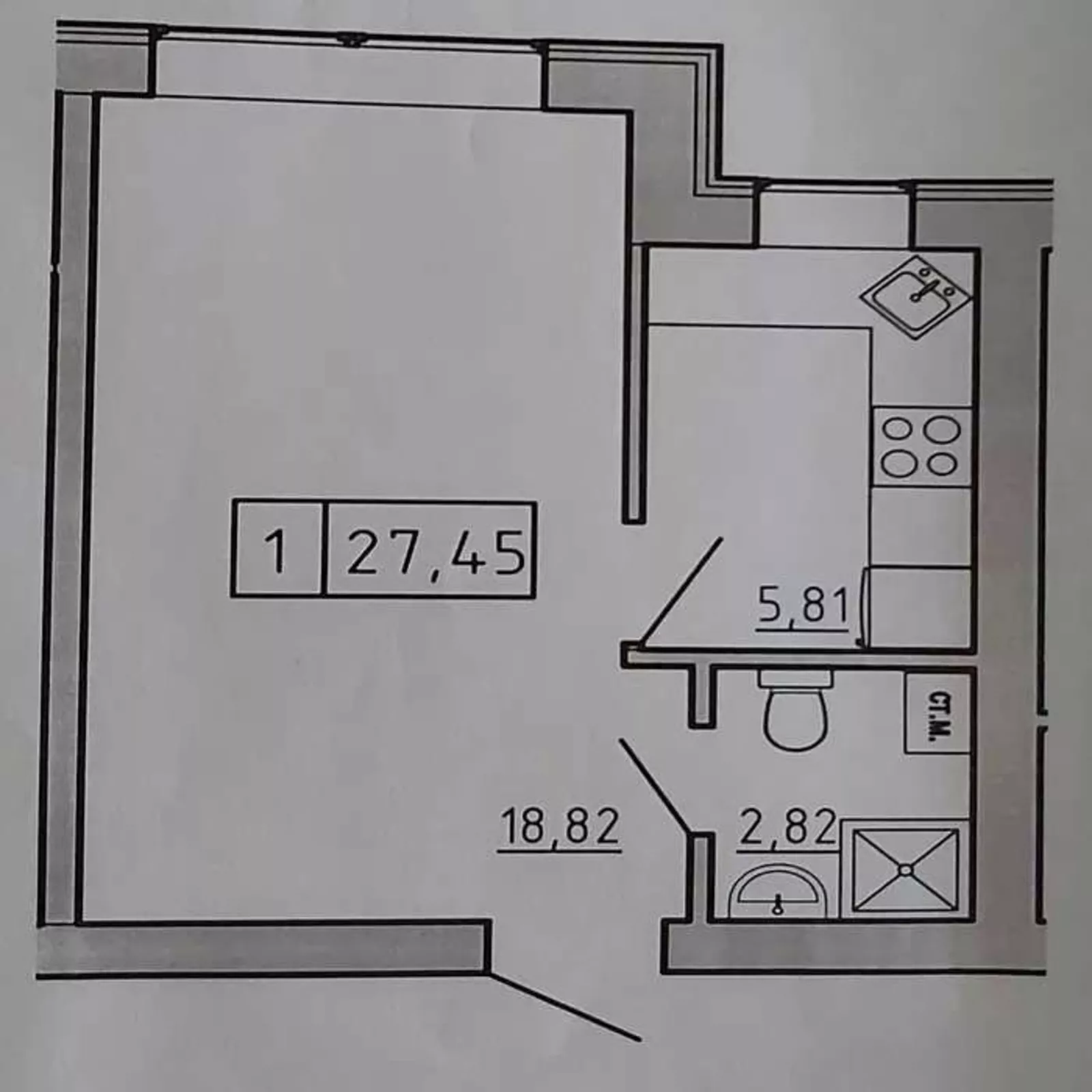1 кімн. квартира, новий, цегляний 5-ти поверховий будинок ЖК 'КЕКС', закрита триторія, 2-к конт АГВ, ремонт фото 1 1 кімн. квартира, новий, цегляний 5-ти поверховий будинок ЖК 'КЕКС', закрита триторія, 2-к конт АГВ, ремонт фото 1
