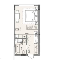 Продаж 1-кімнатної квартири в ЖК «Акварель-10» на вул. Сахарова фото 2 Продаж 1-кімнатної квартири в ЖК «Акварель-10» на вул. Сахарова фото 2