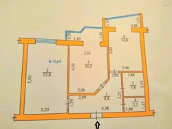 2-кімнатна квартира 7/10 ЖК Чайка 65 кв.м 2 балкони Будинок з цегли Газовий котел Держпрограми фото 3 2-кімнатна квартира 7/10 ЖК Чайка 65 кв.м 2 балкони Будинок з цегли Газовий котел Держпрограми фото 3