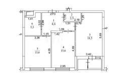 ������ ���������� �������� 65,5 �2 �� ������ 8 �������� ���� 15