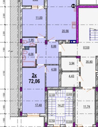 Продаж 2к квартири 72.6 кв. м фото 1 Продаж 2к квартири 72.6 кв. м фото 1
