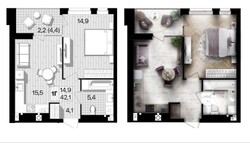 Продається 1-к.кв. В ЖК Lavanda park. Без ріелторів. Допомогти в продажу не потребую. фото 2 Продається 1-к.кв. В ЖК Lavanda park. Без ріелторів. Допомогти в продажу не потребую. фото 2