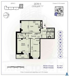 Продам 2-комнатную квартиру в ЖК Пролисок фото 1 Продам 2-комнатную квартиру в ЖК Пролисок фото 1