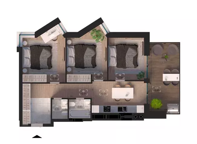 Продаж 3-кімнатної квартири, ЖК Park City фото 1 Продаж 3-кімнатної квартири, ЖК Park City фото 1