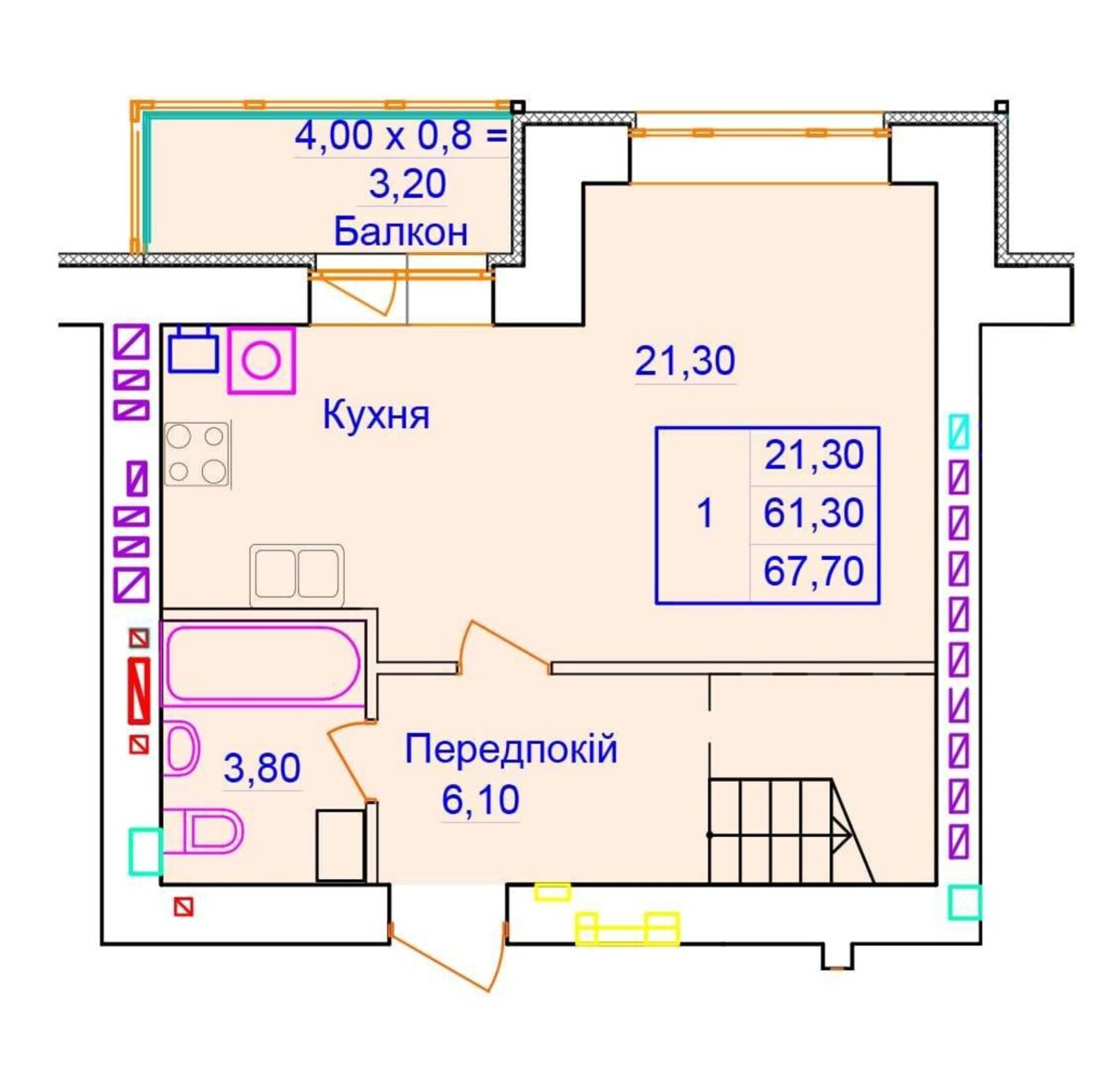 Продаж 2-х поверхової квартири вул. Європейська код№212740782 фото 1 Продаж 2-х поверхової квартири вул. Європейська код№212740782 фото 1