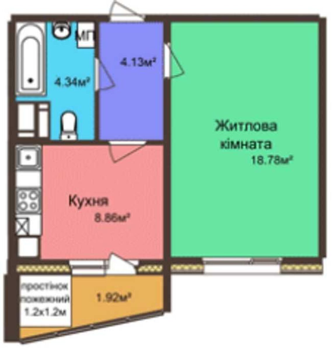 1- комнатная квартира ул.Параджанова 7, 21 500 € фото 1 1- комнатная квартира ул.Параджанова 7, 21 500 € фото 1