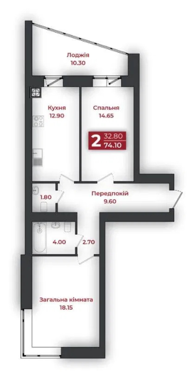 Продаж двокімнатної квартири 74.10 кв.м. ЖК «Європейський» фото 1 Продаж двокімнатної квартири 74.10 кв.м. ЖК «Європейський» фото 1