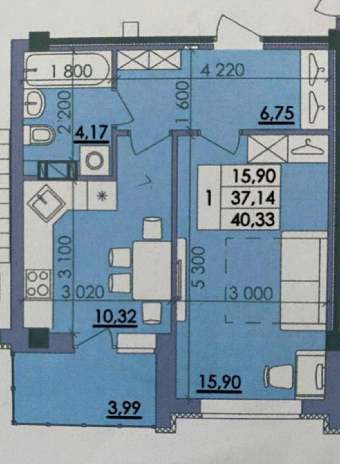 Продається простора 1-кімнатна квартира в ЖК “Пелюстковий код № 213-166-247 фото 1 Продається простора 1-кімнатна квартира в ЖК “Пелюстковий код № 213-166-247 фото 1