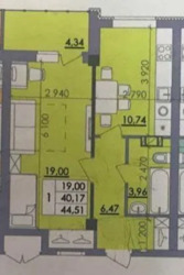 Переуступка. Сучасна 1-кімнатна квартираЖК “Пелюстковий”.. фото 4 Переуступка. Сучасна 1-кімнатна квартираЖК “Пелюстковий”.. фото 4