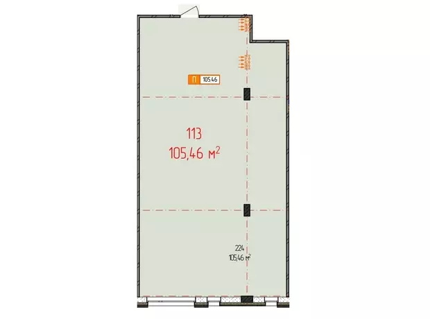 ������ ������������ ��������� �� ���. ������ �����������, 21, ������ 105.46 ��.�. ���� 1