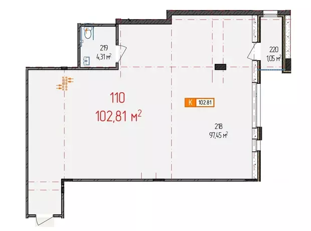 ������ ������������ ��������� �� ���. ������ �����������, 21, ������ 102.81 ��.�. ���� 1