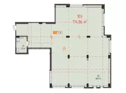 ������ ������������ ��������� �� ���. ������ �����������, 21, ������ 174.86 ��.�. ���� 1