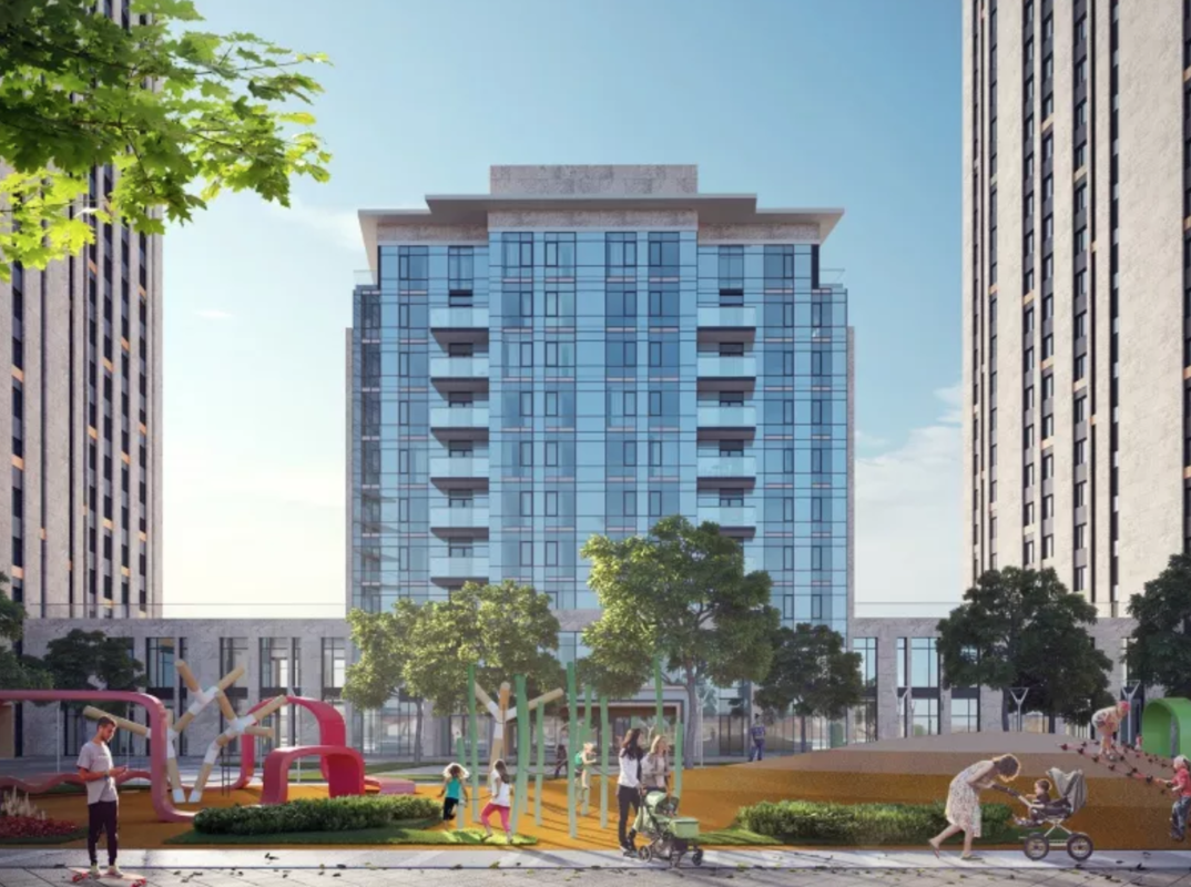 ЖК Метрополис , Витрина, 177м2 , Фасад , Академика Заболотного 1 фото 1 ЖК Метрополис , Витрина, 177м2 , Фасад , Академика Заболотного 1 фото 1