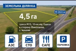Корпоративне право на ділянку та документи на АЗС, парковку, кафе на трасі між с. Світле та Іванове фото 1 Корпоративне право на ділянку та документи на АЗС, парковку, кафе на трасі між с. Світле та Іванове фото 1