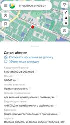 Ділянка на вулиці Толбухіна, кут Окружної вулиці