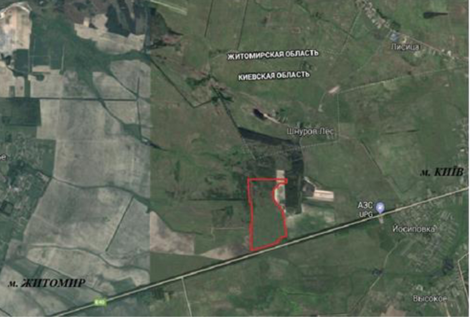 Продаж Фасадної ділянки на трасі Київ – Житомир фото 1 Продаж Фасадної ділянки на трасі Київ – Житомир фото 1