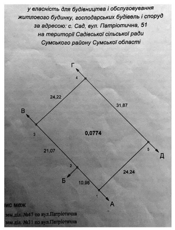 Продается участок Сумская, Сумский, Сад, Патриотическая фото 1 Продается участок Сумская, Сумский, Сад, Патриотическая фото 1