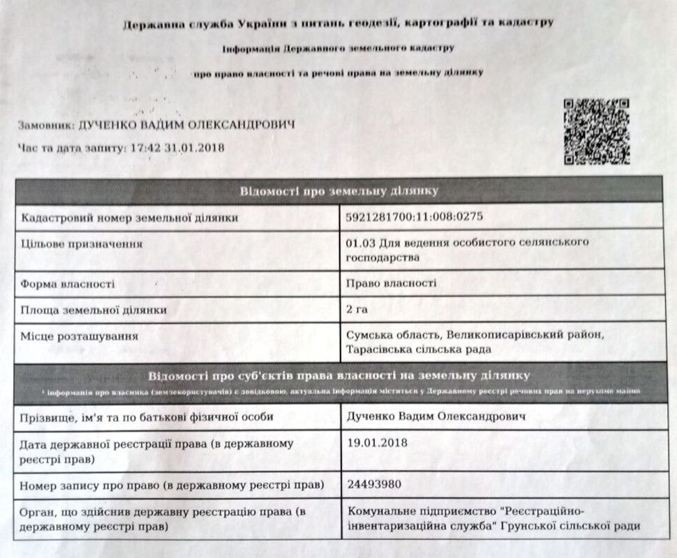 Продается участок Сумская, Великописаревский, Тарасовка фото 1 Продается участок Сумская, Великописаревский, Тарасовка фото 1