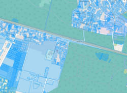 Ділянка на початку Іванівки з фундаментом фото 2 Ділянка на початку Іванівки з фундаментом фото 2
