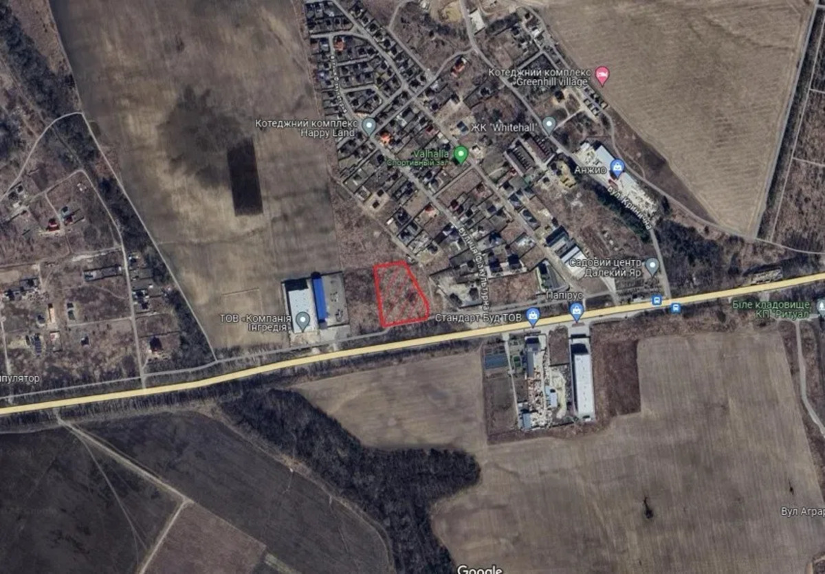Продам фасадну ділянку в Білогородці (Святопетрівське) під комерцію. фото 1 Продам фасадну ділянку в Білогородці (Святопетрівське) під комерцію. фото 1